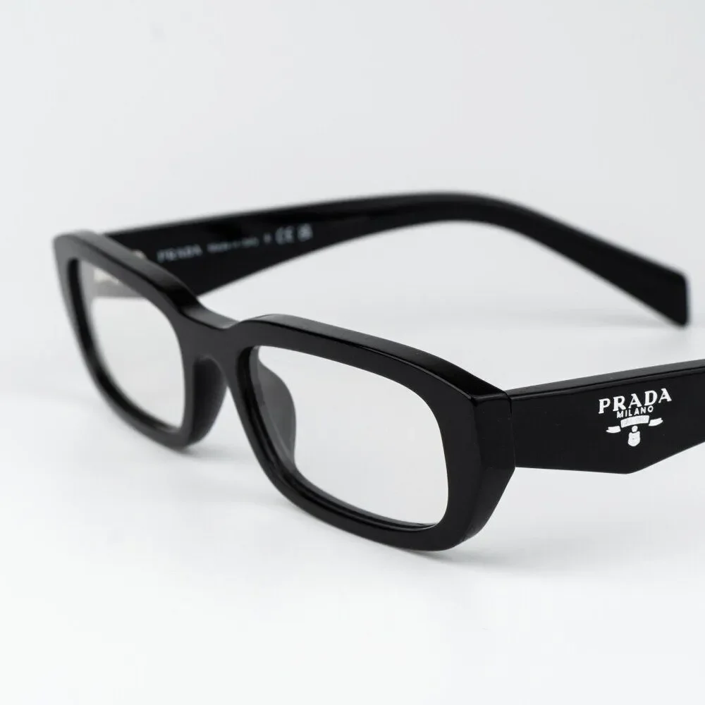 Prada Men Eyeglasses Black Rectangle PRB06S 16K08N NEW AUTHENTIC - Picture 6 of 10